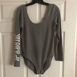 Grey “Pink” Bodysuit
